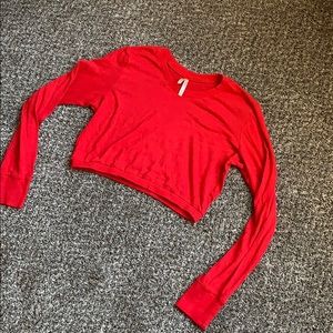Red Cropped Shirt
